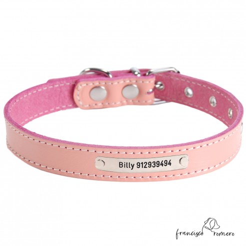 Collar de piel de vaquetilla...