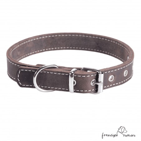 Collar de piel de vaquetilla